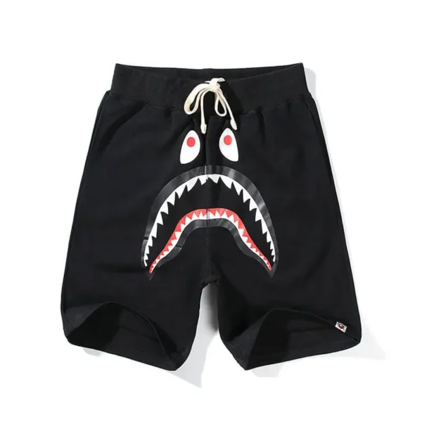 A-Bathing-Ape-Black-Bape-Shark-Shorts