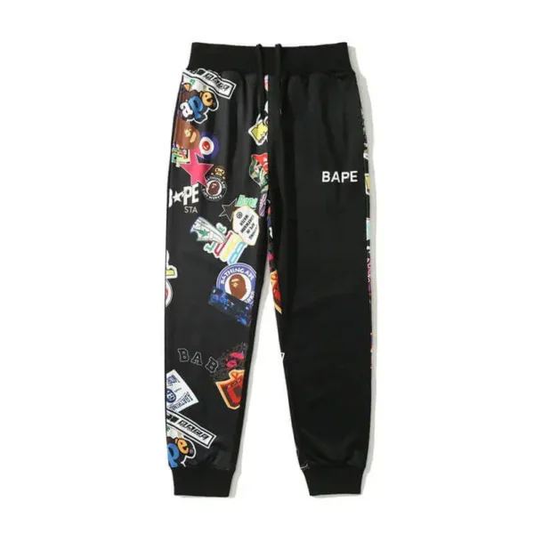 Embroidery-Casual-Bape-Trousers