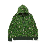 Green-hoodie Bape-Shark-Camouflage-Hoodie-new